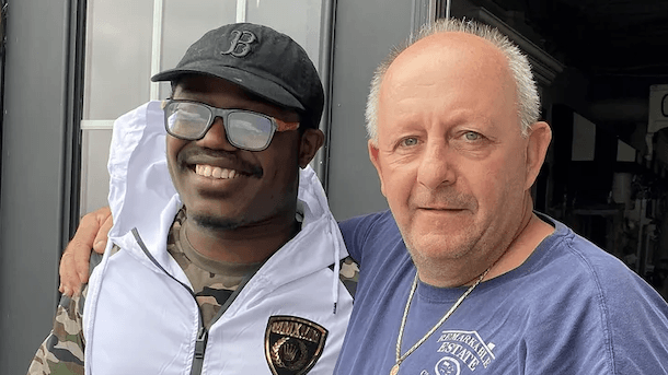 two men standing together