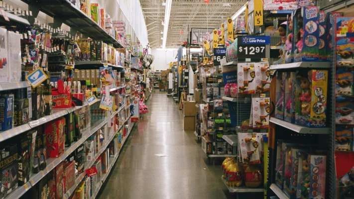 interior of a walmart