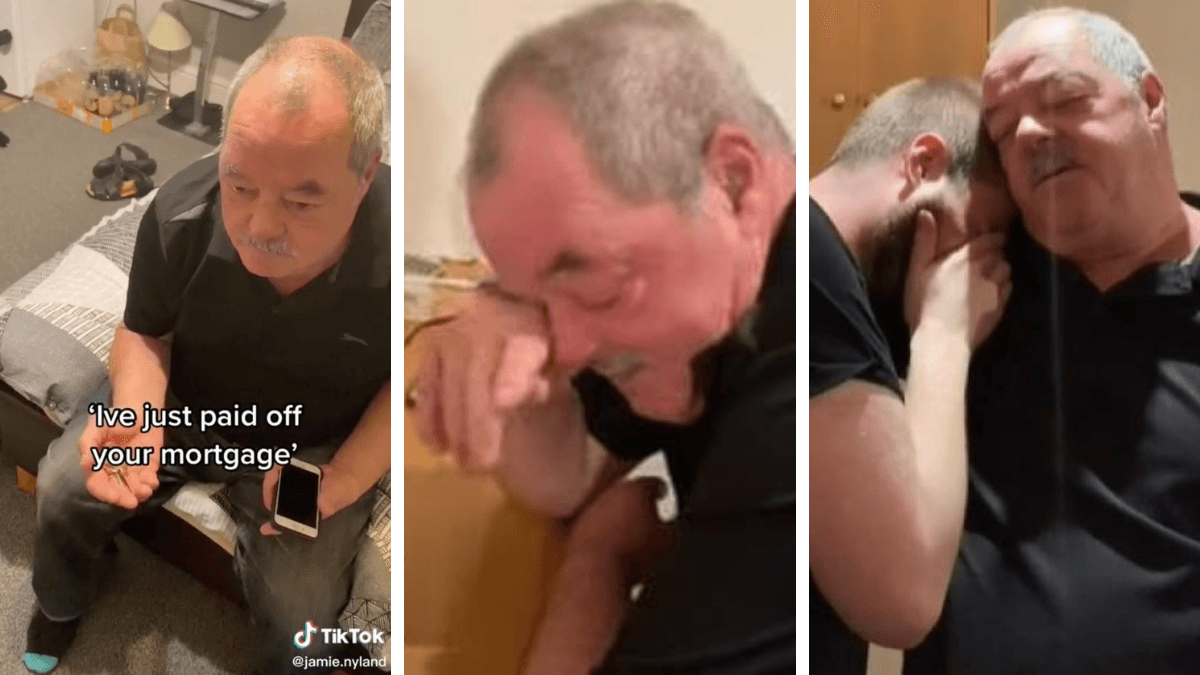 Son Brings Dad To Tears By Revealing He Secretly Paid Off His Mortgage To Retire Him