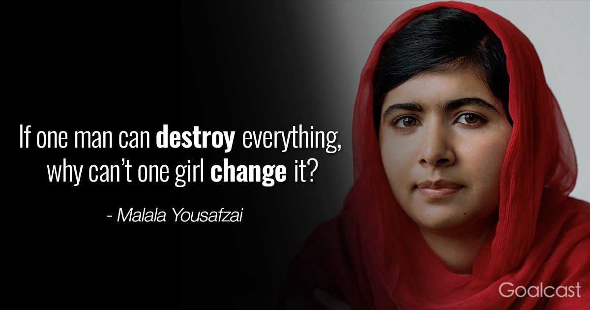 Most inspiring Malala Yousafzai quotes - Why can