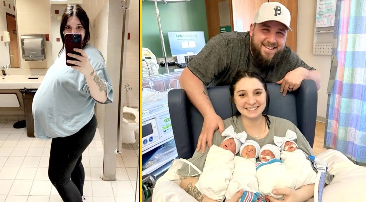 Couple Who Wanted to Give Their Only Child More Siblings Ends Up Having Quadruplets TWO SETS of Identical Twins