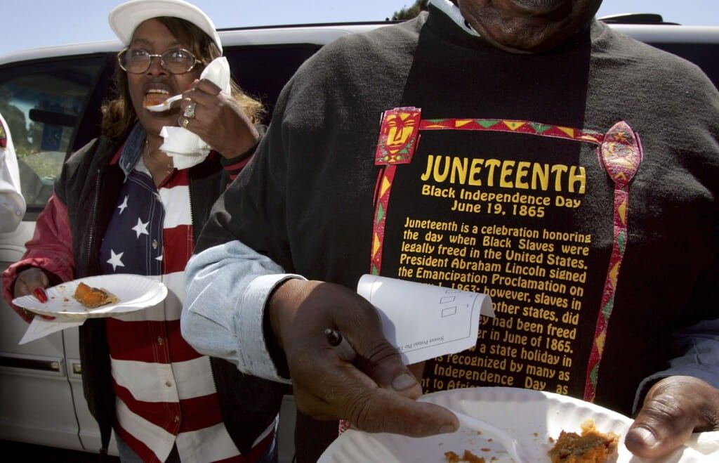 People attend Juneteenth, Black Independence Day