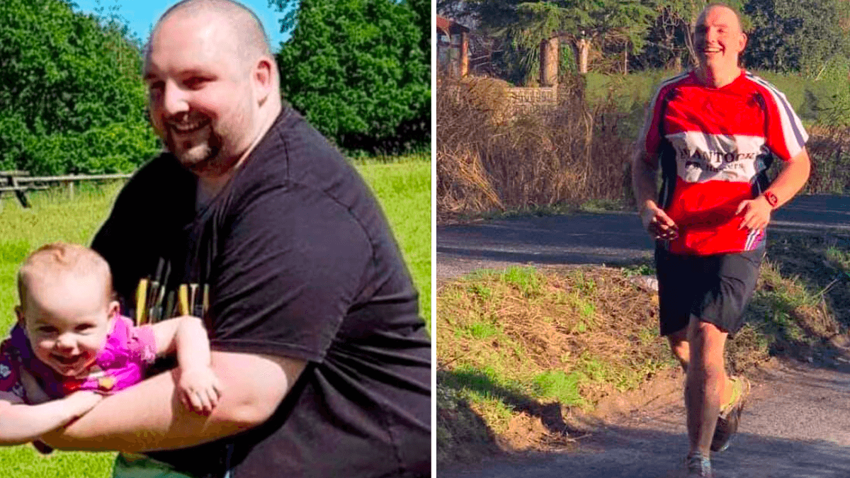 441-Lb Dad Loses More Than Half His Weight to Get Healthy for His Kids — Now He’s Running Marathons