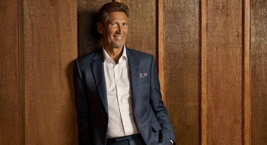 Gerry Turner in the Golden Bachelor wearing a suit.