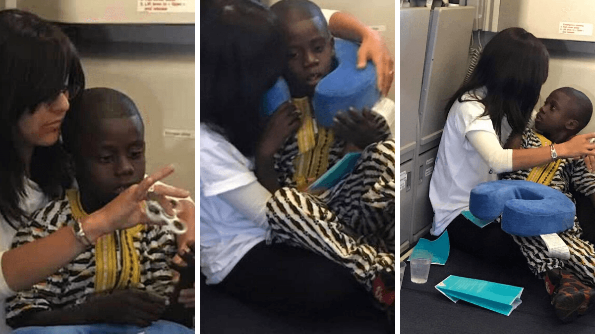 8-Year-Old’s Airplane Meltdown Nearly Causes a Disaster - Until a Stranger Steps in
