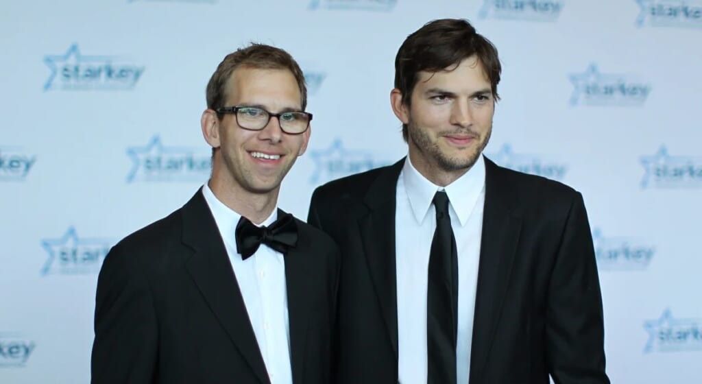 Ashton Kutcher and twin brother Michael