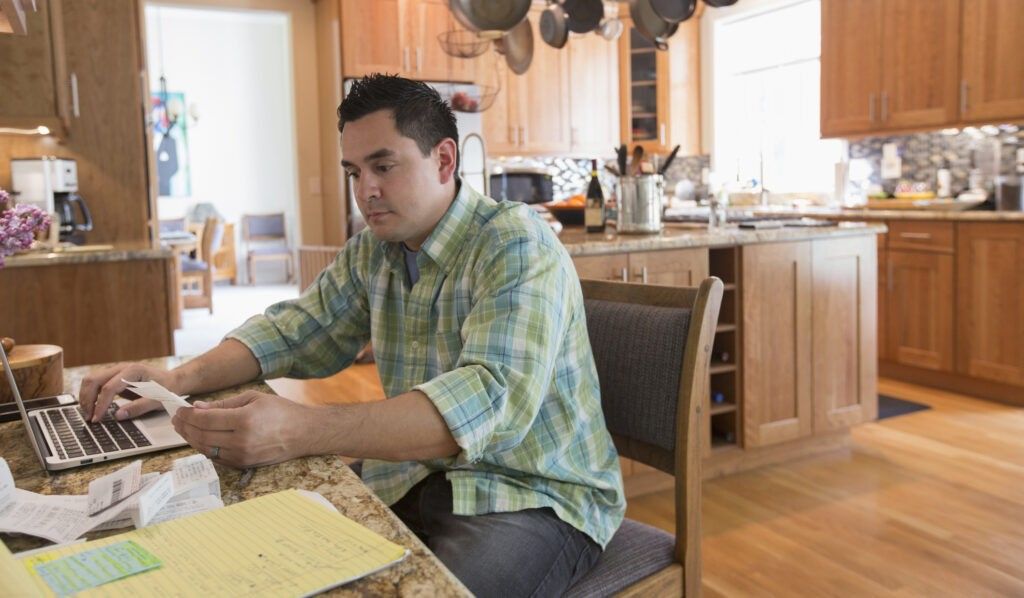 making a budget at home