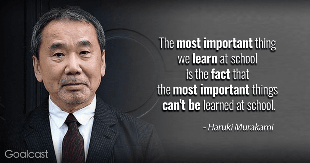 Haruki-Murakami-on-school
