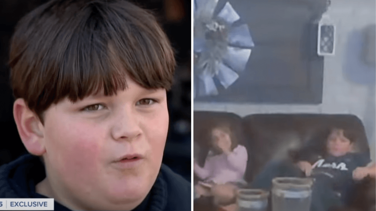 Alert 9-Year-Old Hears a Strange Sound While Watching TV - Realizes His Whole Family Is in Danger