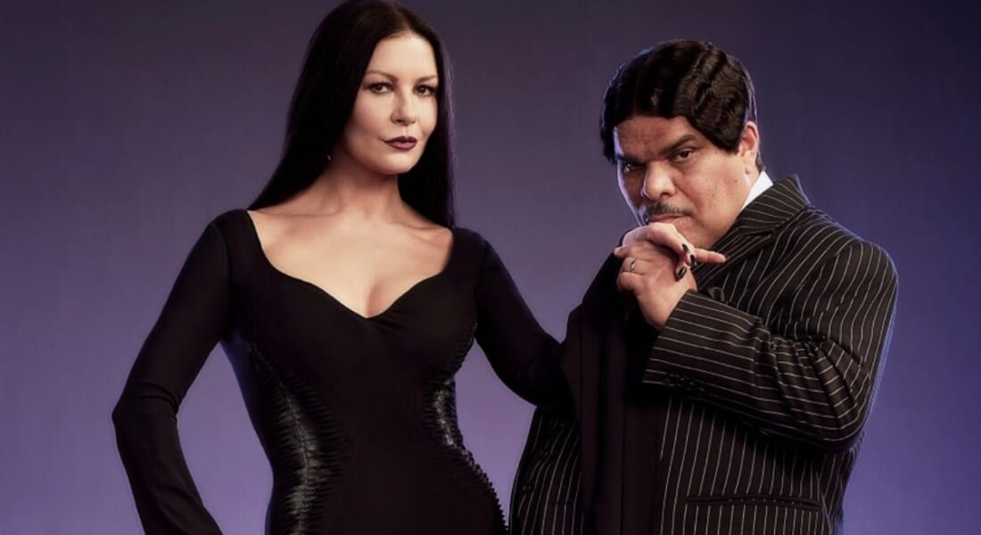 Catherine Zeta-Jones and Luis Guzm\u00e1n as Morticia and Gomaz in Wednesday (2022)</p><p>