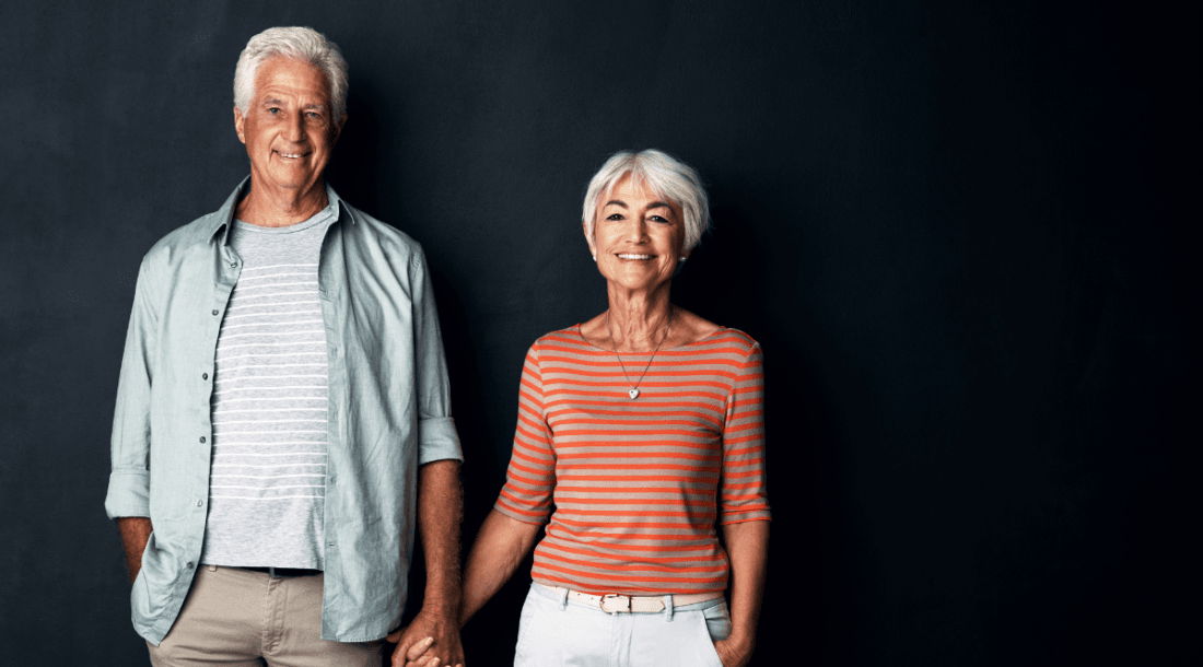 couple holding hands