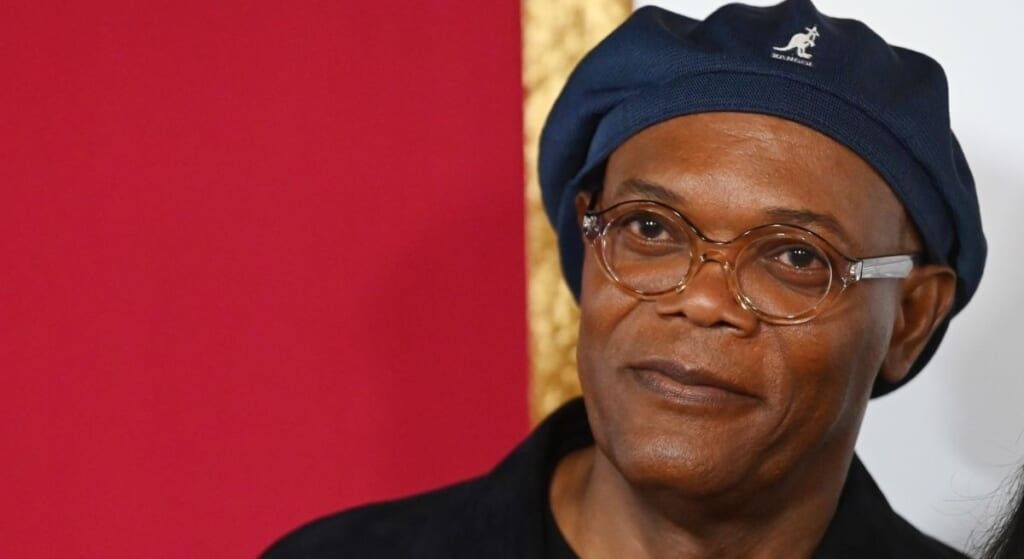 Samuel L Jackson wearing Kangol hat
