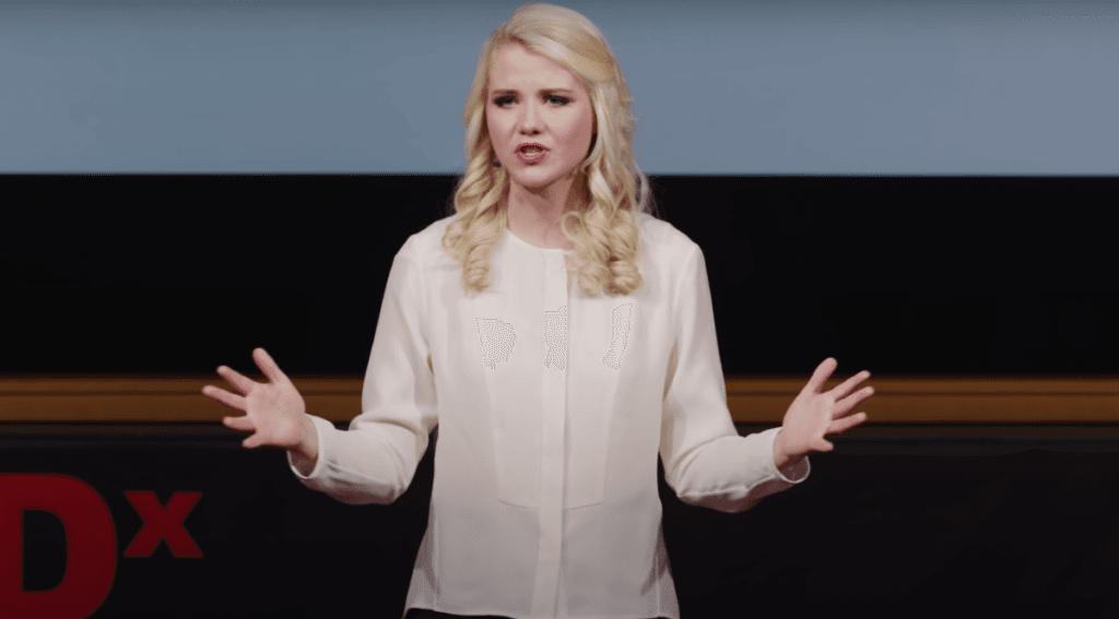 Elizabeth Smart during her Ted Talk in 2014