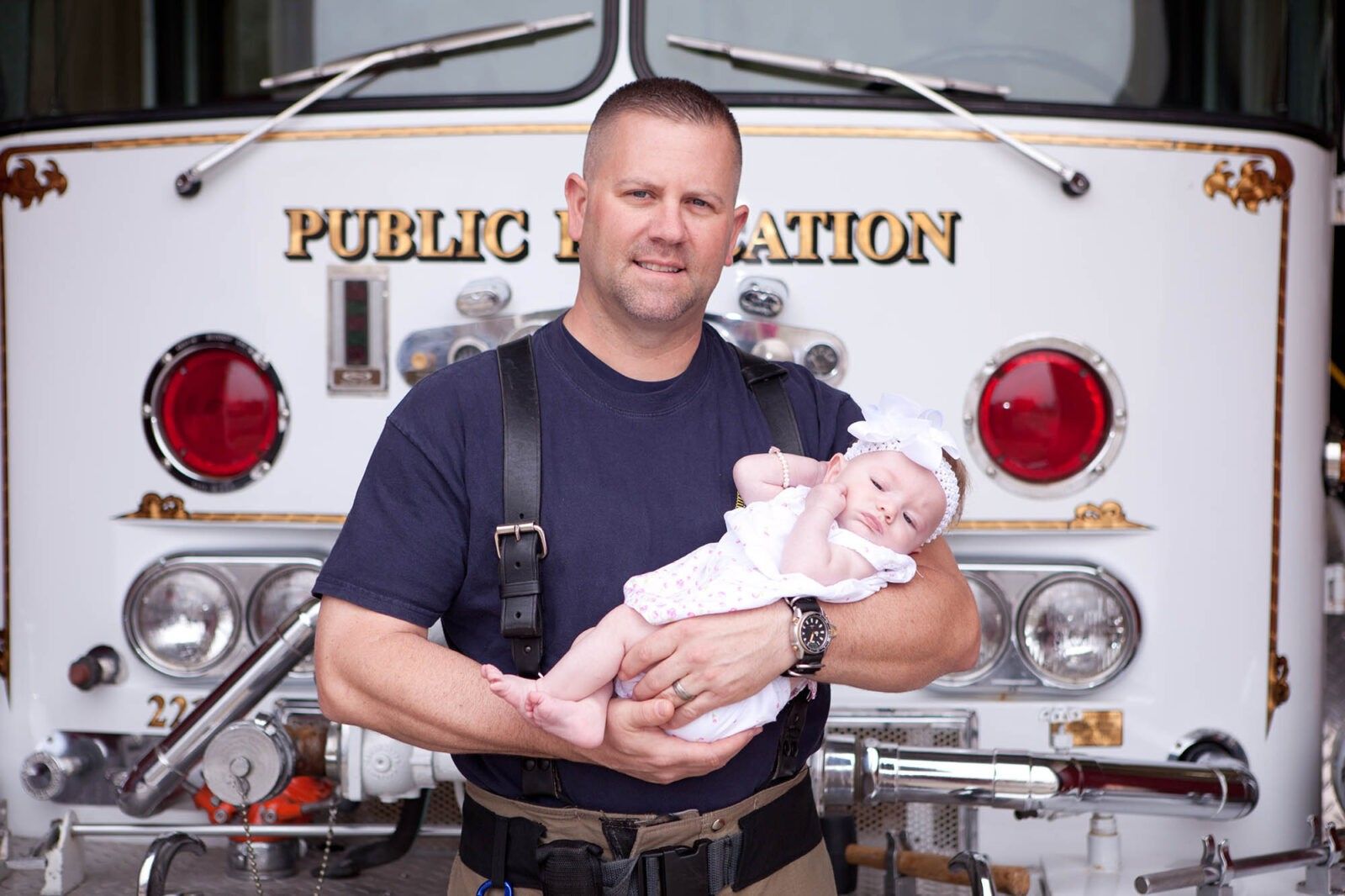 Firefighter Adopts Baby Girl After Delivering Her And Learning Mom Couldn't Keep Her