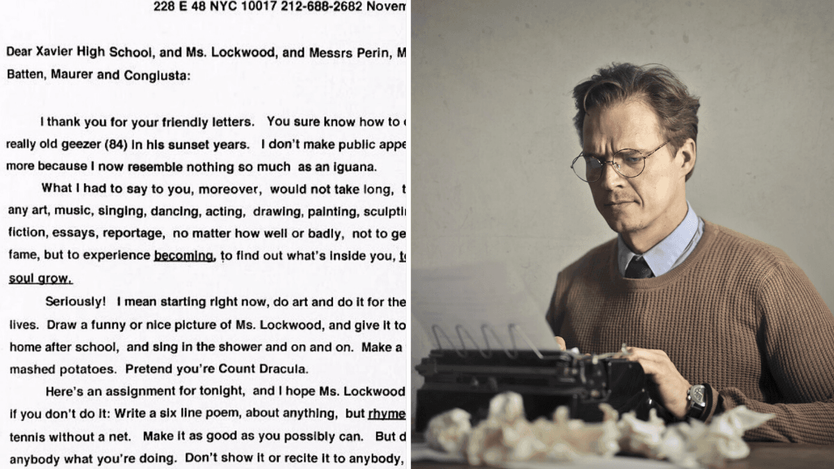 High School Class Writes to Famous Authors - Only One Responds and His Letter Is Perfect