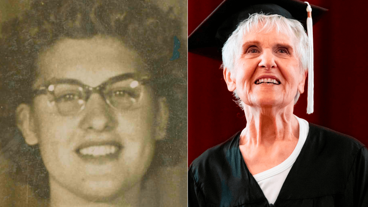 Determined Great-Grandmother Attends Online Classes From Her Retirement Home — Graduates From College at 90 Years Old