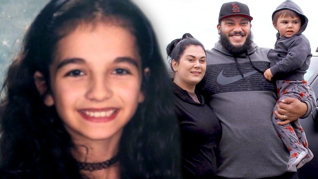 Family smiles beside missing girl they saved from kidnapping